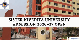 Sister Nivedita University Admission 2026 27 Open